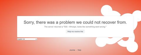 Joomla4 error 500