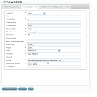 account gegevens en rol